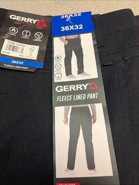 Gerry Weber Men’s Straight Fleece-Lined Jeans — Black